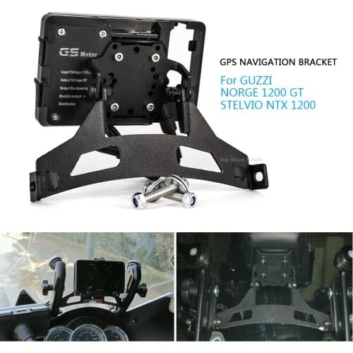 Windshield Phone Stand Holder Phone GPS Navigaton Plate Bracket smart phone support for GUZZI NORGE 1200 GT STELVIO NTX 1200