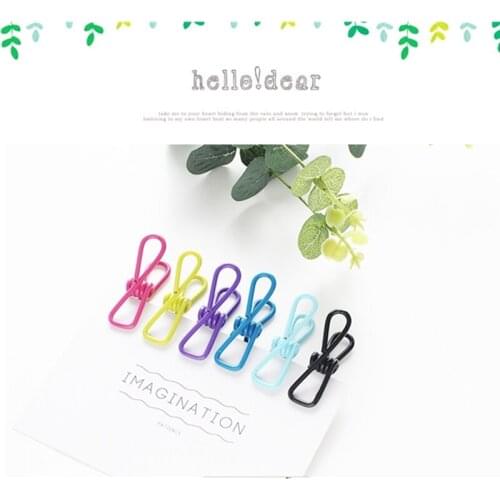 10pcs Multifunctional Clip Clothes Fixed Photo Storage Food Snack Sealing Non-slip Portable Clamp Metal Tool Accessories Of Life
