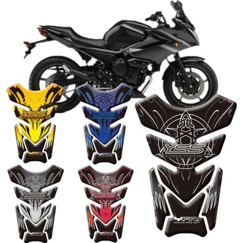 Motorcycle 3D Fuel Tank Protective Stickers Decals For Yamaha XJ600 XJ900 Tank Protective Stickers