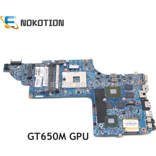 NOKOTION 682174-501 682174-001 48.4ST06.011 For HP Pavilion DV6-7000 Laptop motherboard DDR3 GT650M 2GB graphics