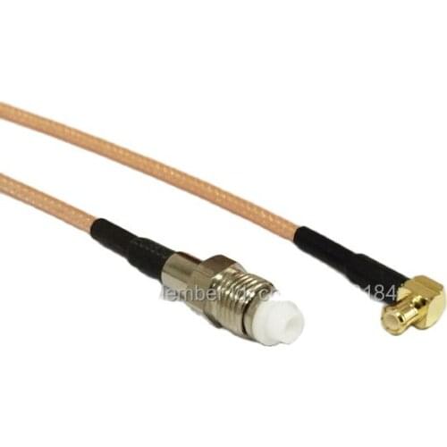 New Modem Coaxial Cable MCX Male Plug Right Angle To FME Female Jack Connector RG316 Cable Pigtail 15CM 6" Adapter