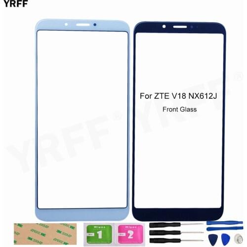 For ZTE V18 NX612J (No Touch Screen) Front Outer Glass Panel Assembly Parts 3M Glue