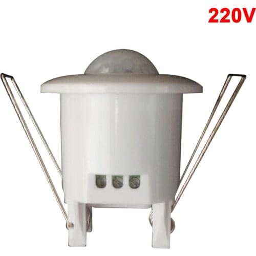 PIR Sensor 220v/12V Mini Adjustable 360 /140 Degree Ceiling PIR Infrared Body Motion Sensor Switch Led Strip Energy Saving Lamp