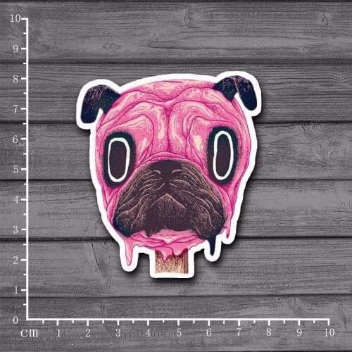 Pop Pink SharPei Graffiti Scrapbooking Stationery Sticker Decor Decal For Ablum Diary Laptop Luggage Skateboard[Single]