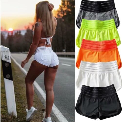 2020 Top Sale Cotton Lycra Straight Shorts Net Blogger Hot Selling High Waist Hollow Hips Shorts Female Elastic Fitness Summer