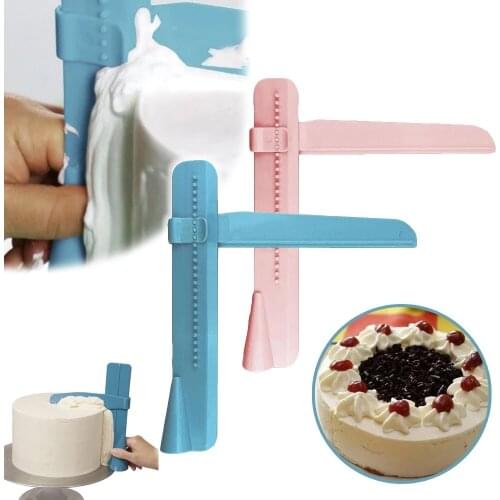 Adjustable Cake Scraper Cake Smoother Tool for Icing Fondant Cream Edge Smoothing Decorating Tools
