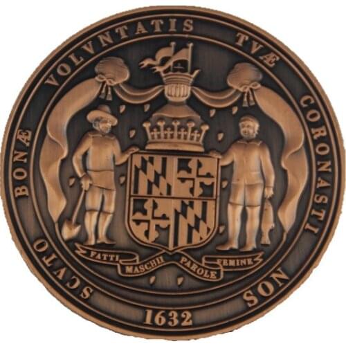 Coin souvenir vintage gold and silver alloy custom metal coin crafts home decoration