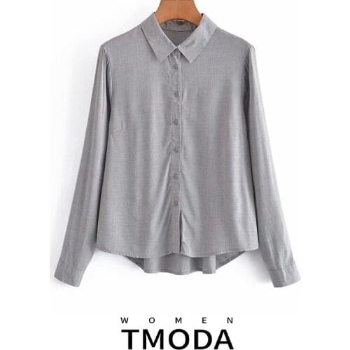 T MODA Gray Blouses
