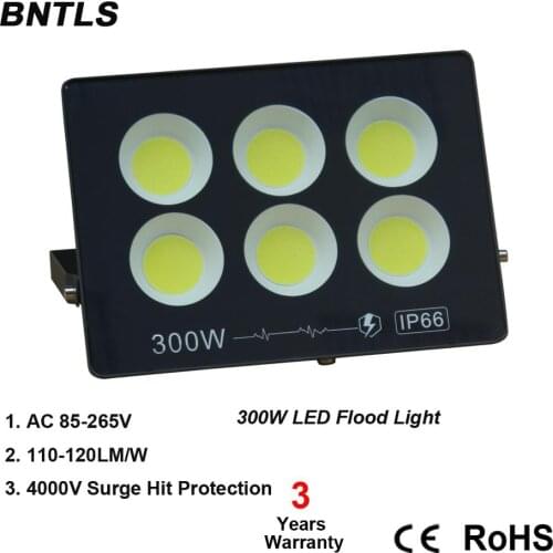High power led flood light 100w 200w 300w 110V/220V AC COB IP65 waterproof best outdoor led floodlights