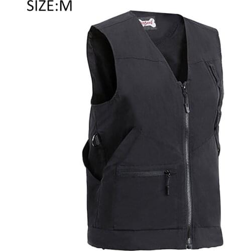 Protective Windproof Dog Handler Practical Trainer Vest Black With Multi Pockets Pet Owner Obedience Professional Waterproof