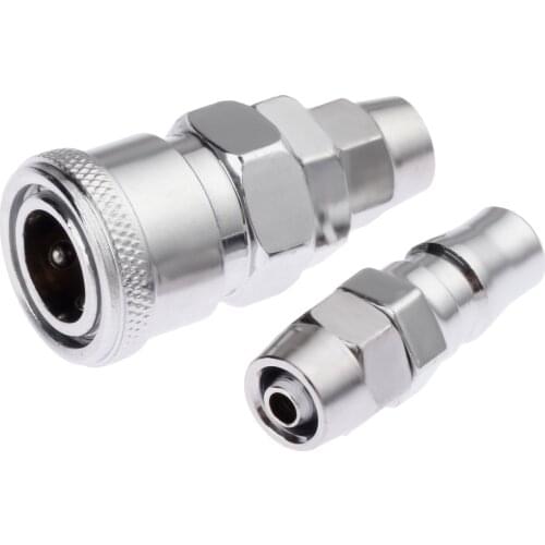 2Pcs Iron Pneumatic Fittings Quick Release Female Coupler & Male Bayonet Connectors Fittings for 8*5mm Air Line Hose SP20 PP20