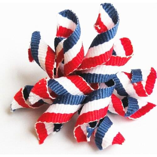 100PC/Lot Independence Day Dog Accessories Red/White/Blue Dog Hair Bows 4th July Dog Grooming Bows Pet Products