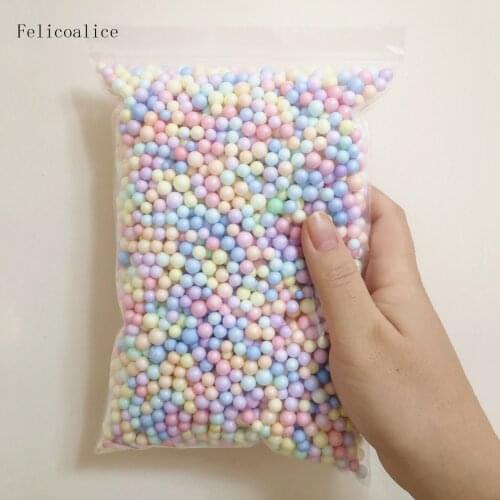 10g 6-8mm Mixed Color Crafts Polystyrene Styrofoam Filler Foam Mini Seed Beads Balls For Jewelry Making Diy Gift Accessories