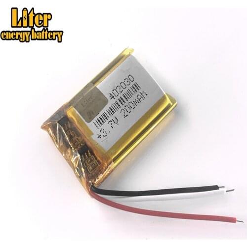 3 line Good Qulity 3.7V,200mAH,402030 Polymer lithium ion / Li-ion battery for TOY,POWER BANK,GPS,mp3,mp4