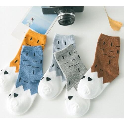 5 pairs / lot spring&autumn High-quality cotton lovely kids girls socks 1-9 year children socks baby socks