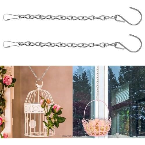 Free Shipping 2pcs Hanging Chains for Flower Pot Basket Bird Feeders Planters Lanterns Ornaments Plant Hangers j26 21 wholesales