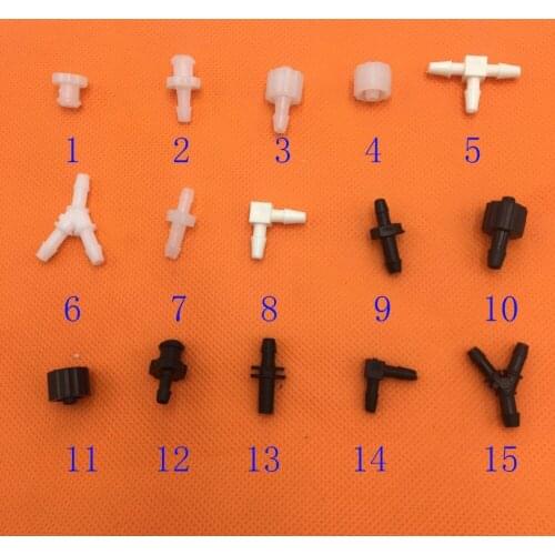 Digital inkjet printer Ink tubing connector for dx4 dx5 dx7 Spt,konica,polaris,xaar printhead ink hose pipe fitting connectors