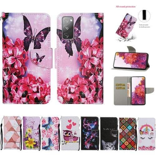 For Samsung Galaxy S20 FE Case Flip Wallet Phone Case For Samsung Note 20 Ultra Leather Coque S20fe S20 Plus With Stand Function