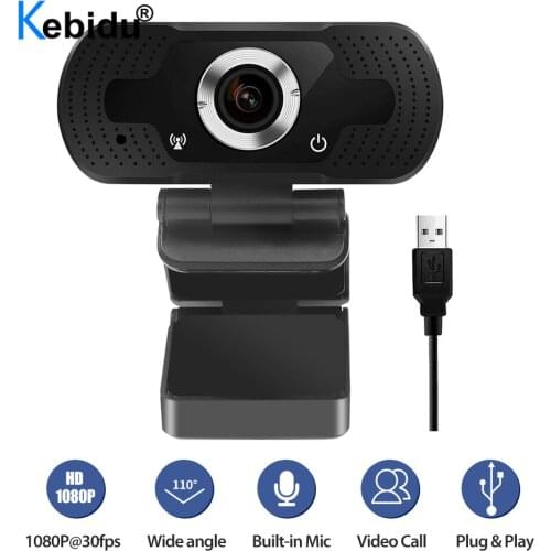 Full HD 1080P Webcam USB With Mic Mini Computer Camera Flexible 1080p 30fps for Laptops Desktop Webcam Camera Online Education
