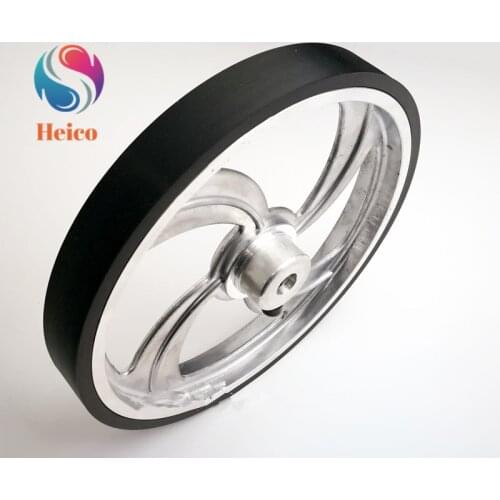 Aluminum Alloy Encoder Meter Wheel Row Wheel Diameter 159mm Rubber Measuring Rotary Encoder Meter Wheel