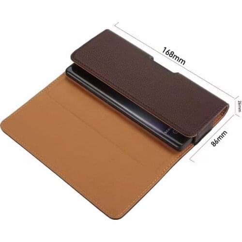 Holster Belt Clip Leather Mobile Phone Case Pouch For BlackBerry Motion,Lenovo K8 Note,Asus Zenfone 4 Max ZC554KL,Lenovo K8 Note