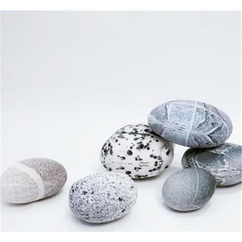 6PCS Small Pillow Simulated Pebble Stone Soft Cushion For Creative Home Decoration for little Kids Gift Children Toys
