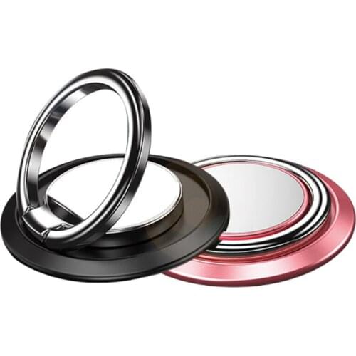 360 Degree Metal Finger Ring Mobile Phone Holder Smartphone Stand Holder Mount Magnetic Car Bracket Stand Accessories