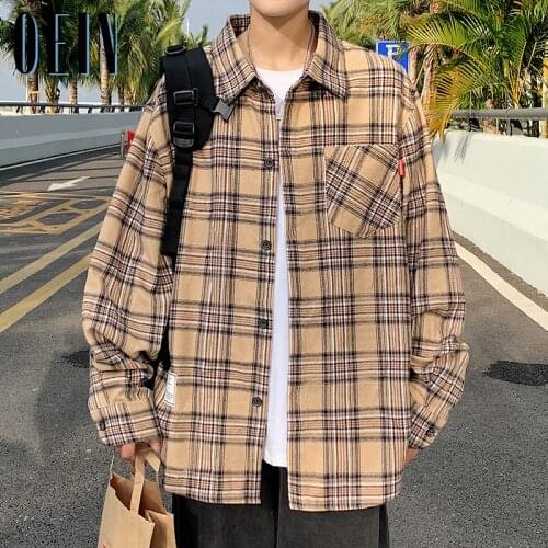 Мужские клечатые рубашки Oein China At AliExpress