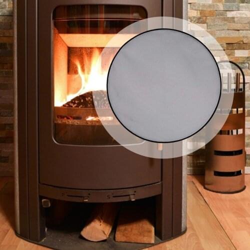 Fire Pit Mat Fireproof Carpet Round 24/32/36 Inch Home Outdoor Patio Wood Burning Stove Campsite Blanket Floor Lawn Protection