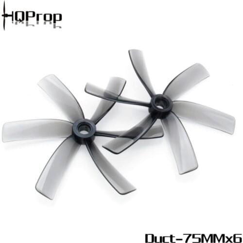 HQPROP Duct 75MMX6 75mm 6-Blade 3inch PC Propeller for RC FPV Racing Freestyle Cinewhoop Drones