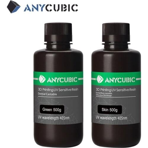 ANYCUBIC 405nm Dental UV Resin Castable & Non Castable 3D Printing UV Sensitive Resin For LCD 3D Printer