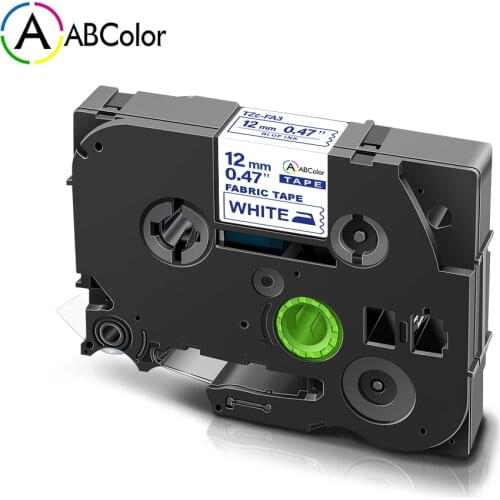 Fabric Iron-on TZe FA3 Label For Brother TZe-FA3 Label Tape 12mm TZe FA3 Fabric Tape tze tape For Brother P touch Label Maker