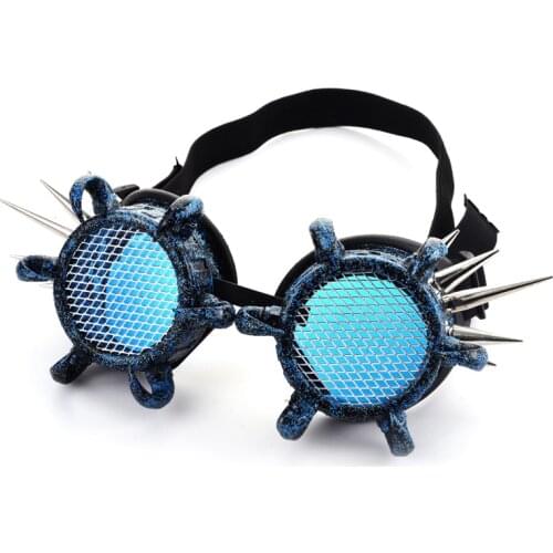 Street Fashion Rivets Steampunk Goggles Hoop Spikes Goggles Glasses Cosplay Vintage Men Women Gothic Cool Eyewear
