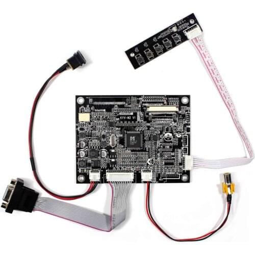 VGA+AV LCD Controller Board KYV-N2 V1 Work For 5.6inch 640x480 AT056TN52-V3 LCD Screen
