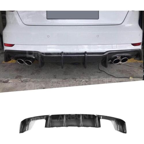 Carbon Fiber Rear Lip Spoiler Diffuser Bumper for Audi A3 Sline S3 Hatchback Sportback 2017 2018 2019 not standard K style