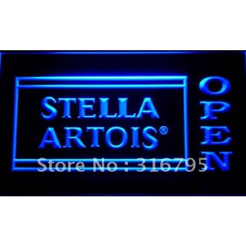 048 Stella Artois Beer OPEN Bar LED Neon Light Signs with On/Off Switch 20+ Colors 5 Sizes to choose