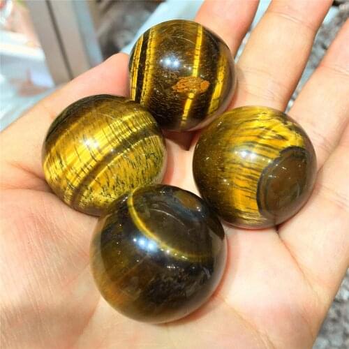 1 pieces 20_25mm Diameter Natural Tiger Eye Gemstone Sphere Crystal Balls Feng shui Home Decor