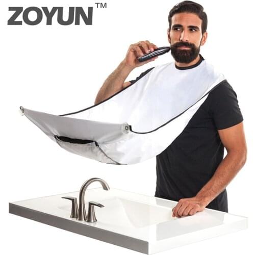 1PCS Male Beard Care Shave Bib Men Haircut Facial Hair Trimmer Apron Waterproof Cloth Cleaning Protecter Bathroom Accessories