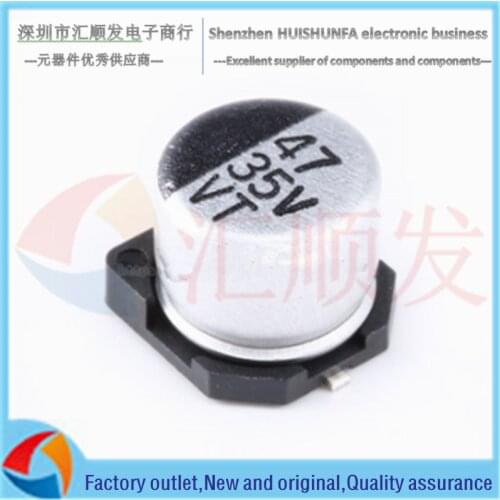 10PCS!!! High quality SMD aluminum electrolytic capacitor 35V 47UF volume 6.3*5.4 SMD electrolytic