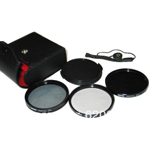100% Professional 67mm Filter Set Kit Circular-CPL ND4 UV filter +filter case+lens cap FOR NIKON 67 mm