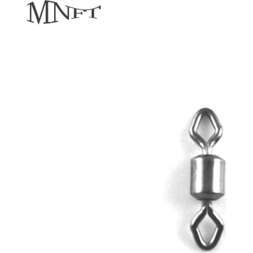 MNFT 30Pcs Diamond Eye Rolling Swivel Predator Fishing Accessory Sizes 1#,2#,4#,6#,8#,12