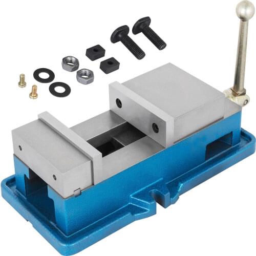 4 Inch Vise ACCU Lock Down Precision Milling Vise 4 Inch Jaw Width Drill Press Vise Milling Drilling Machine Bench Clamping