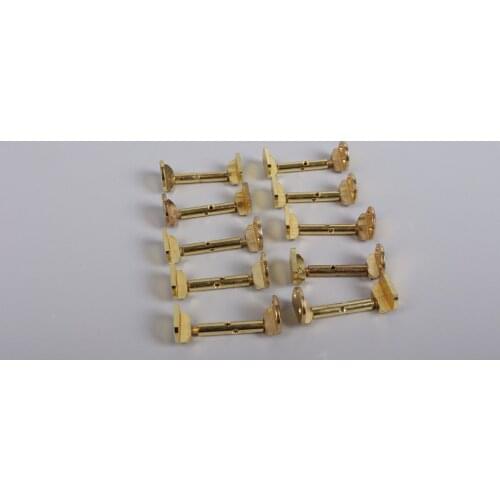 5pcs golden color Violin Chin Rest Clamps Chin rest Screw violin parts