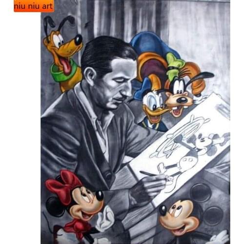 Disney Full Diamond Embroidery Cartoon Disney Mickey Mouse Diamond Painting Cross Stitch Kits Home Decoration Diy Christmas