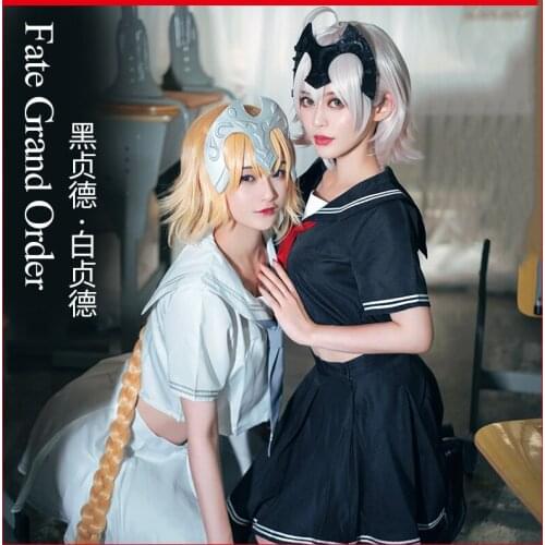 Anime! Fate Grand Order FGO Alter Jeanne d'Arc Sthvacity Gothic Sexy Dress Uniform Cosplay Costume Halloween Suit Free Shipping