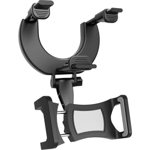 2021 New Car Rearview Mirror Mount Holder Upgraded Stand GPS Cell Phone Holder 360 Rotation Holder Stand Adjustable Support