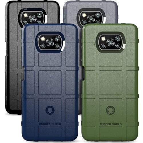 For Poco X3 NFC Case Cover Rugged Armor Shockproof Cover For Xiaomi Poco X3 NFC High Quality Soft Silicon Button