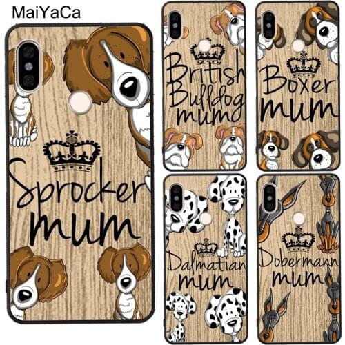 Sprocker Chow Pug Mum Dog For POCO F2 Pro F1 X3 Case For Redmi Note 9 Pro 7 8 8T 9S 9A 9C For Mi A3 Note 10 Lite