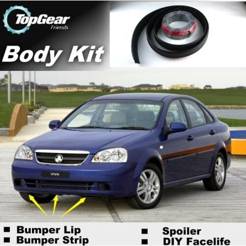 For Holden Viva J200 Bumper Lip Deflector Lips / TopGear Shop Front Skirt Spoiler Car Tuning / TOPGEAR Recommend Body Kit /Strip