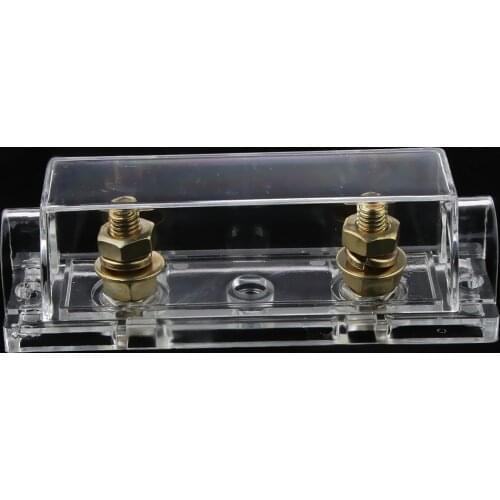 0 /4 / 8 Gauge ANL Fuse Holder Car Audio Refit Gold Plated & 300 AMP Fuses
